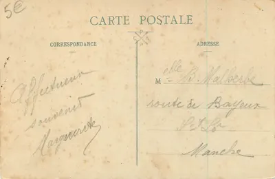 Monte-Santo-Mihiel — Ovelhas no pasto — G. F. Côte d'Émeraude — Verso