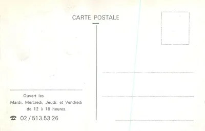 Grüss aus — Rue des Brasseurs, 14 — Bruksel — Rewers