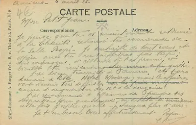Amiens — Dom Sagilitaire — sklep z modą i żałobą — Rewers