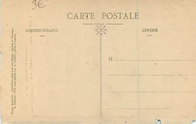 Amiens - Katedra - L'Enfant Pleureur — Prace mistrza Blasseta - L.C. - Plaques Supra — Rewers