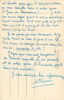 Castelo Rocher, perto de Menat — A Auvergne pitoresca — A Garça — Verso