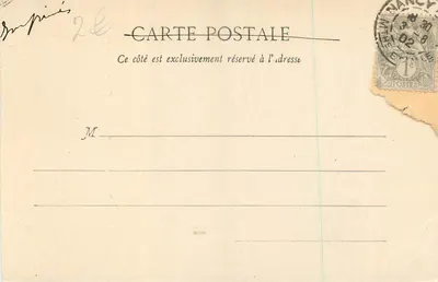 Nancy - Estátua de Drouot - Cours Léopold — Fototipia A. Beru-ret & Cie, n°37 — Verso