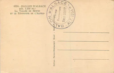 Ballon d'Alsace — Dolina Sewen i zbiornik Alfeld — Wydawnictwo Brust — Rewers
