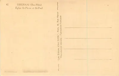Obernai (Bas-Rhin) — Katedra św. Piotra i Pawła — Ernest Hauteville — Rewers