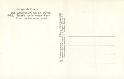 Chambord — Zamek Chambord — Wydawnictwo Brunoy — Rewers