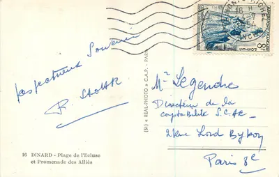 Dinard - Praia da Ecluse e Promenade dos Aliados — (51) « REAL-PHOTO » C.A.P. - Paris — Verso