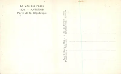 Drzwi Republiki — Awinion — Wydawca Les Éditions « Mar » — Rewers