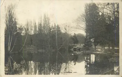 Bilhete postal antigo Le Vesinet Le Grand Lac