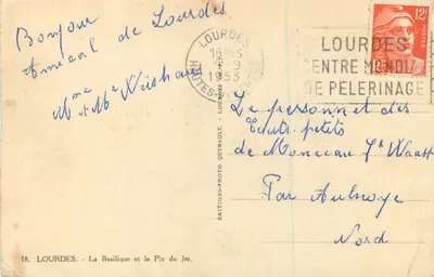 Lourdes — Bazylika i Wzgórze Jer — Wydawnictwo Fotograficzne Quinault, n°18 — Rewers