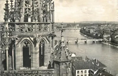 Basel — vista desde o Münster — editor Frey, n° 547