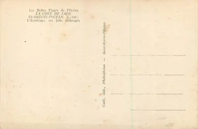 ST-BRÉVIN-L'OCEAN (L.-Inf.) — Widok na Ermitaż i jego piękne cienie — Cade — Rewers