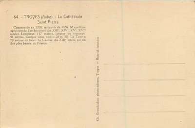 Troyes (Aube) - La Catedral de San Pedro — Granddider, fotógrafo editor, n°64 — Reverso