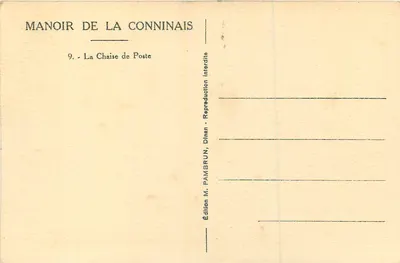 Dinan - Manoir de la Conninais — Postwagen — Uitgave M. PÂMBRUN, Dinan — Achterkant