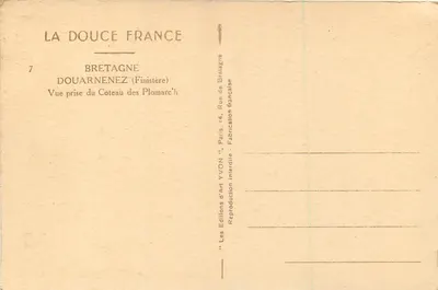 Douarnenez (Finistère) — Widok z Coteau des Plomarc'h — Yvon — Rewers