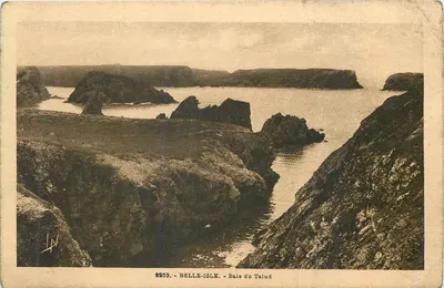 Belle-Île - Vịnh Talud — Cảnh quan từ vách đá và vịnh — Nhà xuất bản Laurent-Noël, Rennes, số 2253