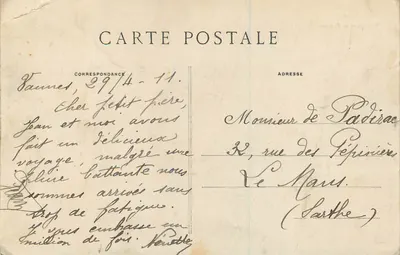 Vannes i jego Żona — kolekcja Villard, Quimper — n° 2350 — Rewers