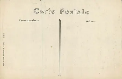 As Torres do Castelo Feudal e o Nançon — Fougères (Ille-et-Vilaine) — Editor Sorel, Dennes — Verso
