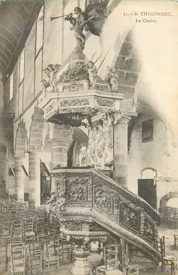 St Thégonnec — La Chaire — editor Adrien Bibi, Mortemart