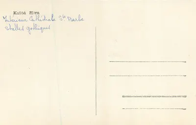 Wnętrze katedry św. Barbary — Gotyckie chłodnie — Kutná Hora — Rewers