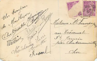 Montluçon (Allier) — O Velho Castelo — Cim — Verso