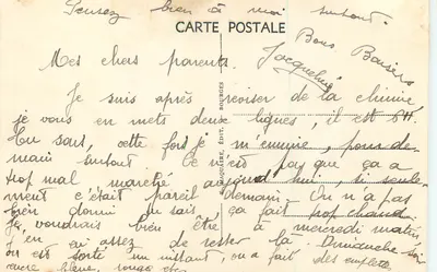 Bourges — Ogród Prés-Fichaux. Basen Diany. — Wydawca: E.M. B. — N° 444 — Rewers