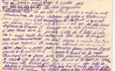 Cartolina d'epoca Versailles (Seine et Oise) — Verso