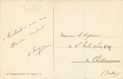 Col da Schlucht — Panorama dos lagos de Retournemer e de Longemer — H. Zahneissen-Wieland, Münster i. E. — Verso