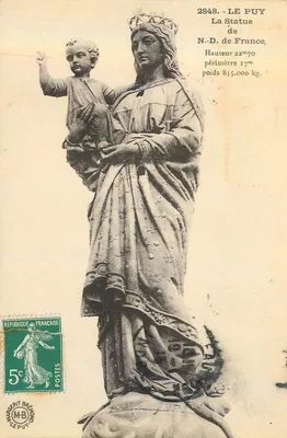 Estátua de N.-D. da França — Le Puy-en-Velay — editada por Margerit Brénon