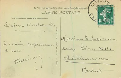 Lisieux - O Carmelo de Lisieux — L. Guérta, editor — Verso