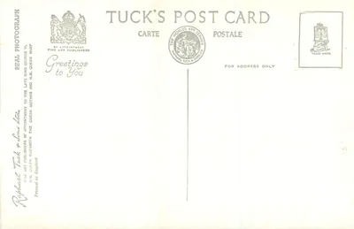 Westminster Abbey — widok fasady — Tuck's Post Card, seria L 89 — Rewers