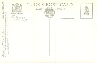 Big Ben — Londyn — Tuck's Post Card — Rewers