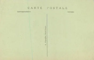 Chambord — O Castelo — Cume de uma Torre do Donjon — A. P. — Verso