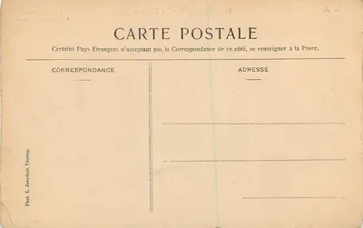 Étretat - Le Donjon — Le littoral (Seine-Inférieure) — L. J. n°98 — Rewers