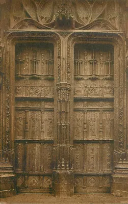 Abbeville (Somme) — Porta lateral da Igreja de São Vulfrano — Coleção Dumont-Riquart