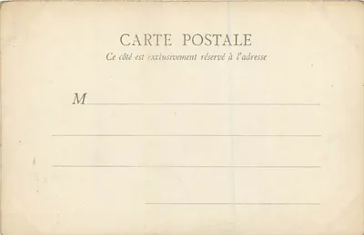 Fontainebleau — Sala de espera — B.F., Paris — Verso