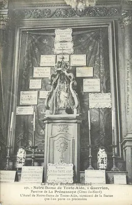 Nossa Senhora de Toda Ajuda, em Querrien — O Altar de Nossa Senhora de Toda Ajuda, sob a Estátua que é levada em procissão — O País Bretão Ilustrado, n°256