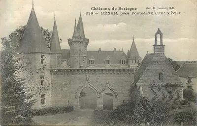 Castelos da Bretanha — Hénan, perto de Pont-Aven (século XV) — Coleção E. Hamonic, St-B.