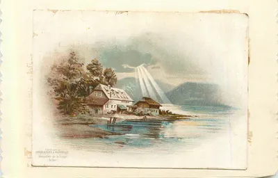 Mosteiro da Trappe — Chocolaterie d'Aiguebelle (Brome) — editor e número de série ilegíveis