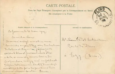 Widok rzeki Garonne — Wydawca Paryż seria 321 — K.F. Wydawcy Paryż — Rewers