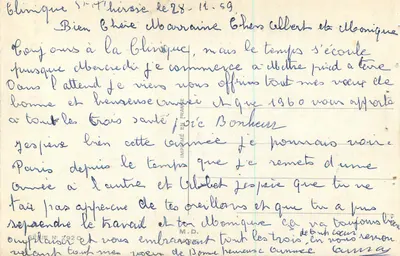 Zimowa scena w górach — Szczęśliwy Nowy Rok — Wydane w Francji, nr 2920 — Rewers