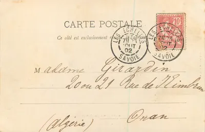 Tramways de S.-Béron aux Échelles (Savoie) — Editor E. Reynaud, Chambéry — n° de série não visível — Verso