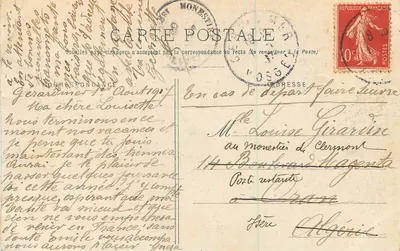 Piekne krajobrazy Vosgów — Zima w górach — Gérardmer, skałowy maszt Col de la Grosse-Pièce, Tout à l'attière-plan, Ballon de Servance — Photo Homeyer et Ehret, Epinal — Rewers