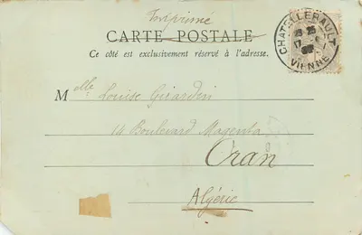 Blois - Castello - Scalone d'onore — B.F., Parigi — Verso