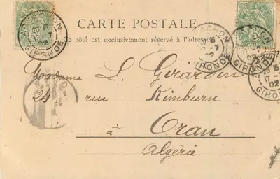 Arcachon — A Praia e o Desembarque — R.&J.D. 11066 — Verso