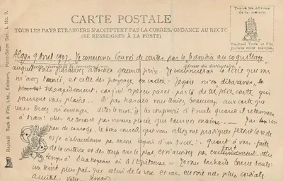Pani V. Demont-Breton — Muszla — Salon 1906 — Rewers