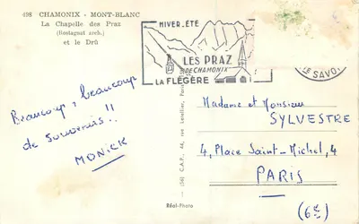 Kaplica Praz — Rostagnat i Drû — C.A.P. (56) Réal-Photo — Rewers