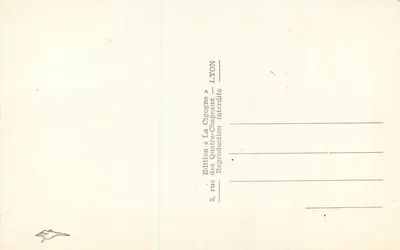 Chamonix — Teleferyk Plan-Praz w Brévent i zasłona Mont-Blanc — Wydawnictwo «La Cigogne» — Rewers