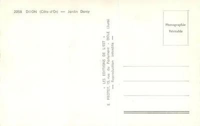 Ogród Darcy — Dijon (Côte-d'Or) — Wydawnictwo Wschodnie — Rewers