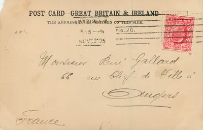 Port Ramsgate — Widok portu z łodziami — wydawca Great Britain & Ireland, n°20 — Rewers
