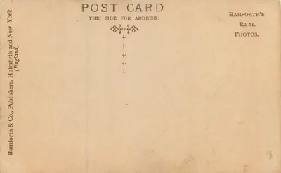 Lead Kindly Light — poema religioso — Bamforth & Co. — Verso